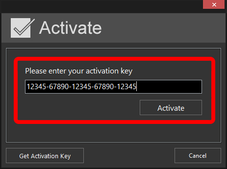 Enter activation code for activating program4pc audio converter pro